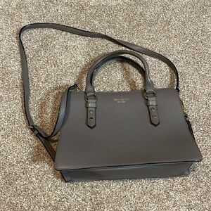 Gray Kate Spade purse